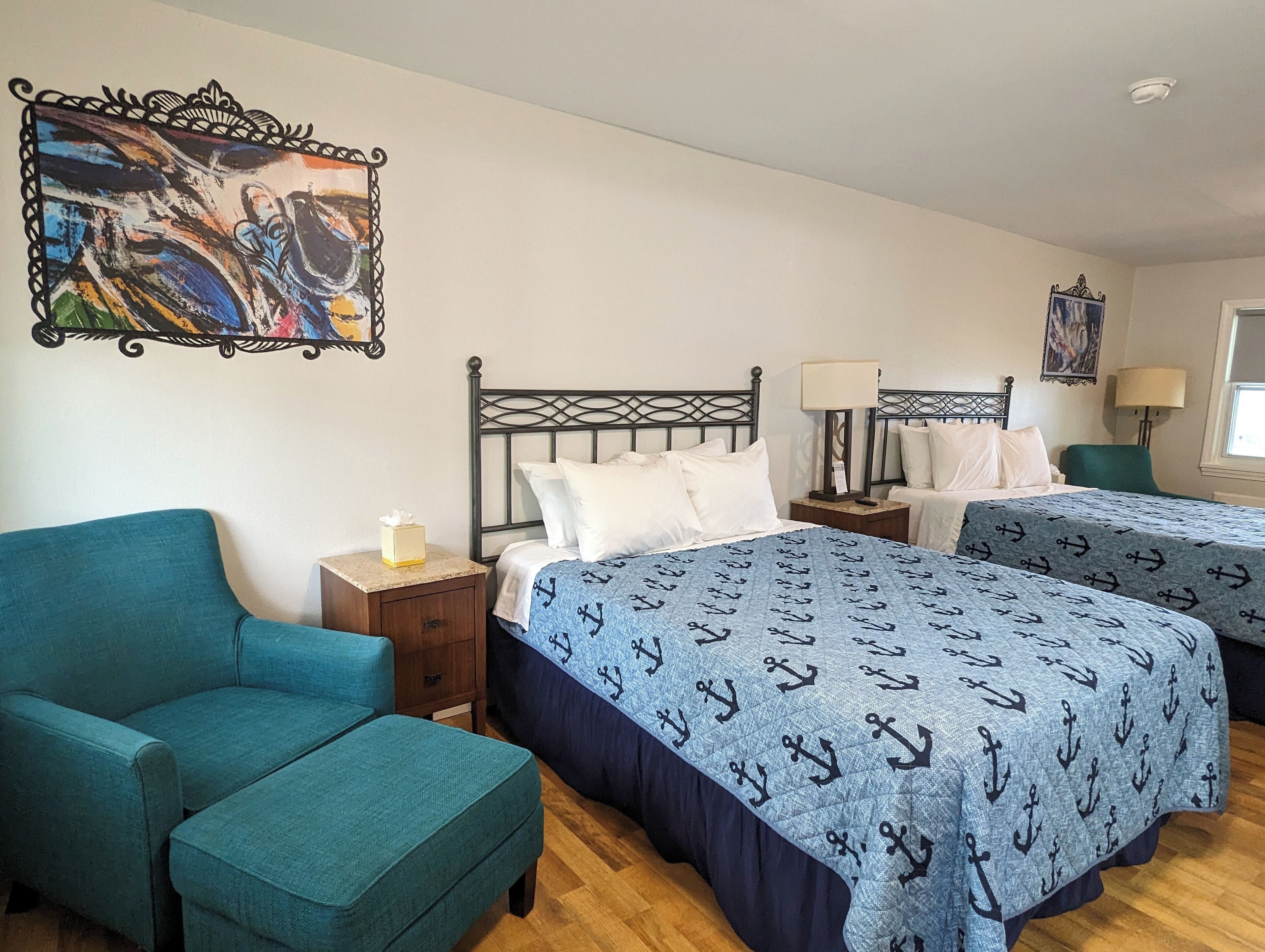 Suite Deluxe, 2 camas Queen size, vista al río | Wifi gratis y ropa de cama 