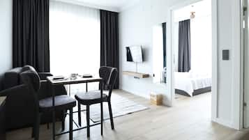Apartamento conforto | 1 quarto, roupas de cama antialérgicas, frigobar, escrivaninha