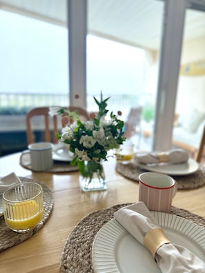 Dining - Oceanfront Condo | NEW Retro Design | Beach + Pool (Wildwood)