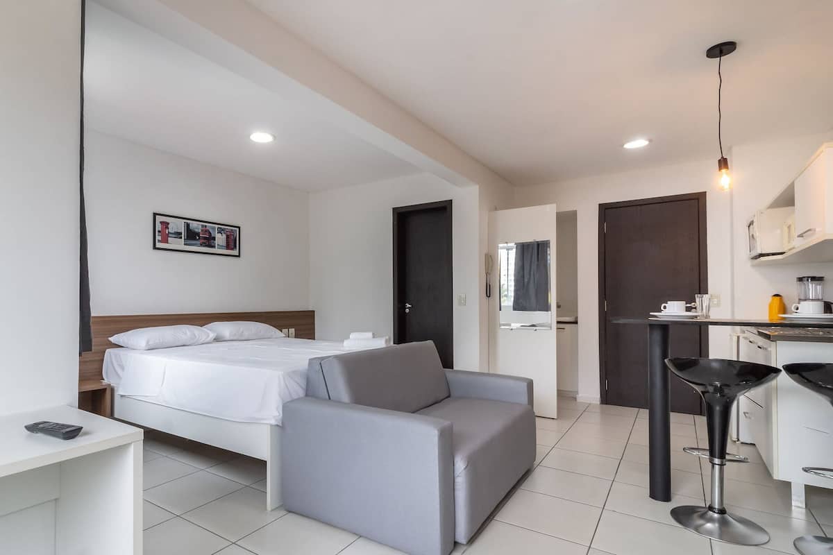 Studio | 1 slaapkamer, een strijkplank/strijkijzer, gratis wifi