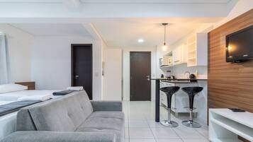 Estúdio | 1 quarto, ferros/tábuas de passar roupa, Wi-Fi de cortesia