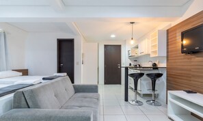 Studio | 1 slaapkamer, een strijkplank/strijkijzer, gratis wifi