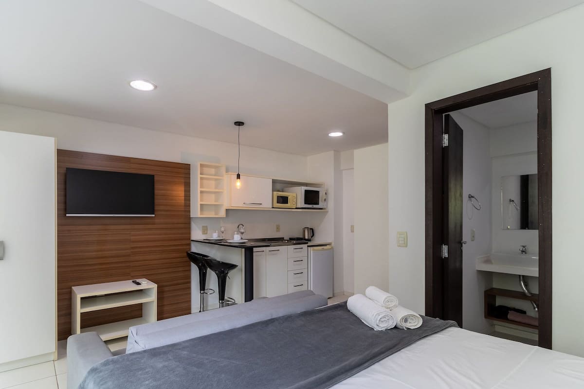 Studio | 1 slaapkamer, een strijkplank/strijkijzer, gratis wifi