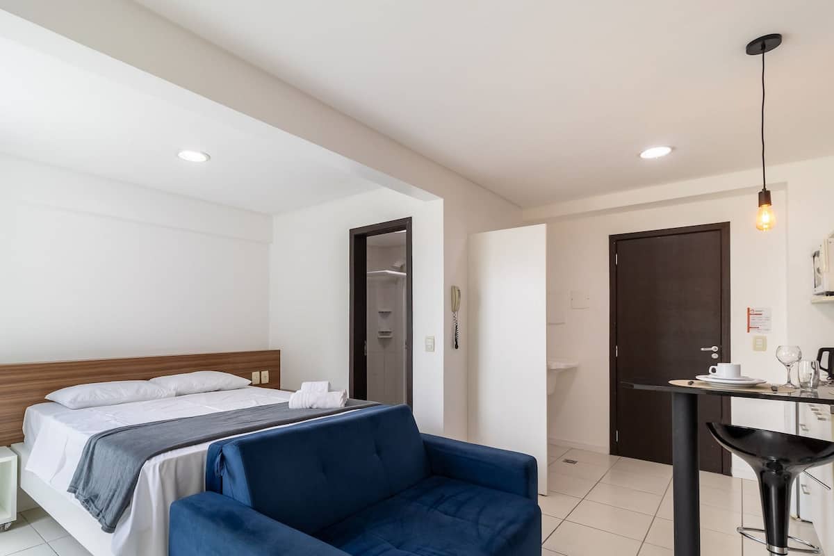 Studio | 1 slaapkamer, een strijkplank/strijkijzer, gratis wifi