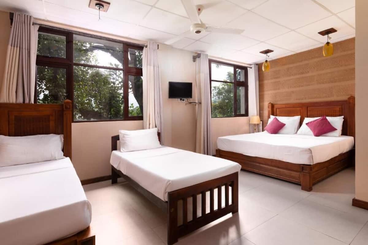 Quarto triplo luxo | Escrivaninha, Wi-Fi de cortesia, roupa de cama