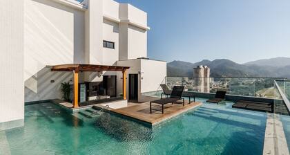 MHFBs Edifício Moderno piscina vista mar