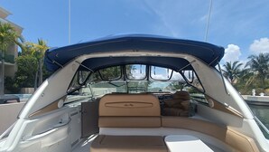 Superior Mobile Home, Sea View | Terrace/patio - ALL EXCLUSIVE YACHT (Puerto Aventuras)