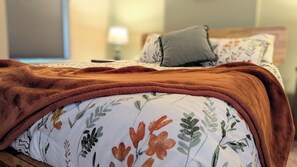 2 bedrooms, iron/ironing board, travel crib, WiFi