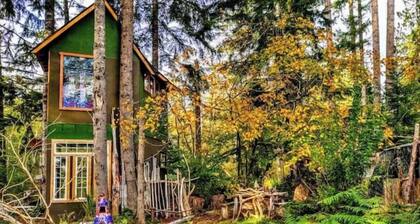T, s Creekside cabin. King Bed/ Hot tub/ treehouse
