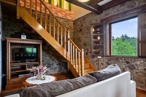 TV, DVD player, ping pong, stereo - Farmhouse 'Casa Jesusa' with Mountain View, Private Terrace and Wi-Fi (Gijon)