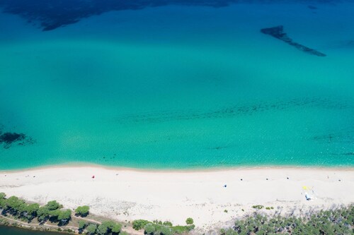 Ferienhaus mit Panoramablick auf das Meer, WLAN, Garten und Terrasse