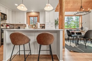 Fridge, microwave, oven, stovetop - Luxury Home w/Hot Tub and Epic Views less than 21 mi to Breck - Placer Valley Vista (Alma)