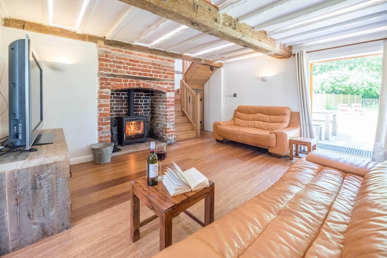 تلفزيون، مدفأة