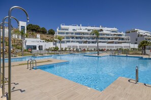 Indoor pool, a heated pool