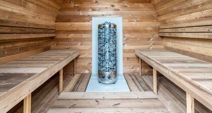 Tiny House 'André' mit Seeblick von der Terrasse, Sauna, Zugang zum See