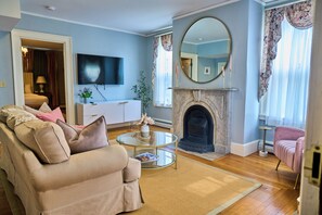Elite Apartment, Garden View | Living area - The Underwood-Hale House (Providence)