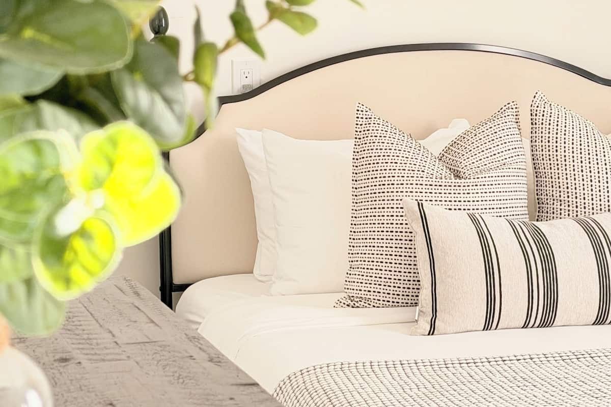 Apartamento luxo, vista para o jardim | Roupas de cama de algodão egípcio, roupas de cama premium