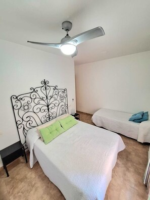 3 bedrooms, iron/ironing board, travel cot, WiFi