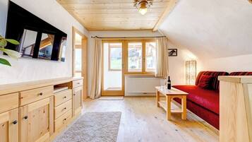 Una televisión, un reproductor de DVD