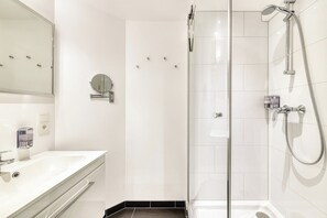 Shower, hair dryer