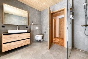 Shower, hair dryer