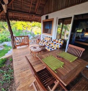 Deluxe trippelrum - havsutsikt | Terrass/Patio