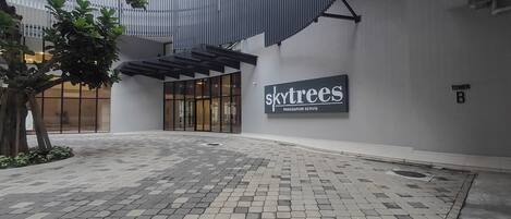 Majoituspaikan julkisivu