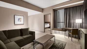 Desk, blackout curtains, iron/ironing board, free WiFi