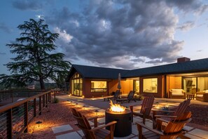 Terrace/patio - Best of Sedona Views, Cliffside Deck, Fitness/Yoga Room and More! (Sedona)