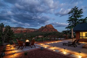 Terrace/patio - Best of Sedona Views, Cliffside Deck, Fitness/Yoga Room and More! (Sedona)