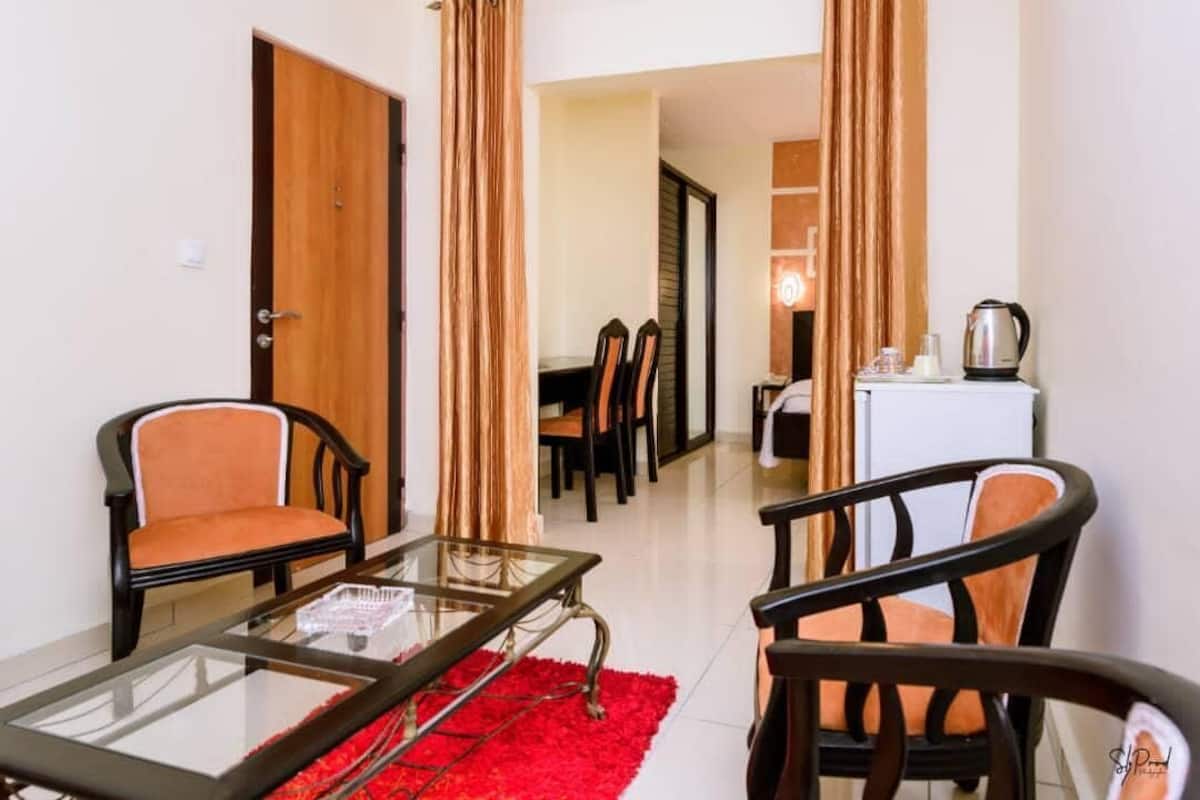 Studio, City View | 1 bilik tidur, peti besi dalam bilik, meja, langsir/tirai gelap terus