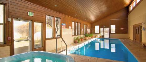 Indoor pool, a heated pool