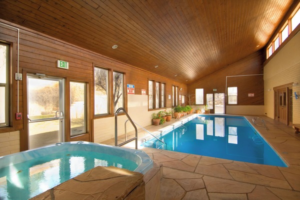 Indoor pool, a heated pool