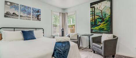 1 غرفة نوم ومكتب وواي فاي مجانًا وملاءات أسرّة