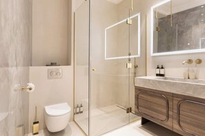 Shower, hair dryer