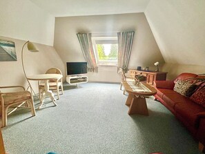 Living area - Vacation apartment with separate kitchen,  (Aukrug)