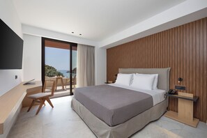 Standardzimmer, Balkon, Meerblick | 1 Schlafzimmer, Zimmersafe, Schreibtisch, Verdunkelungsvorhänge