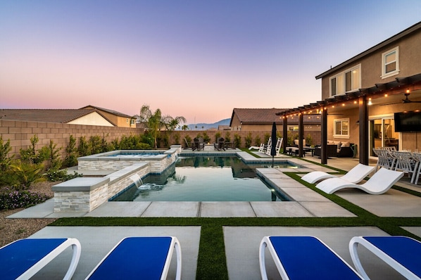 A heated pool