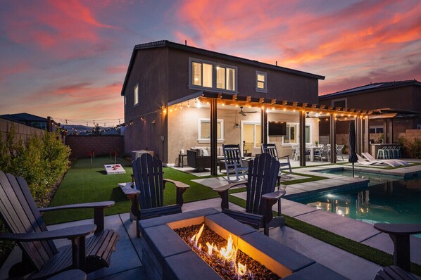 A heated pool