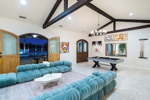 Games room - Nahana Desert Oasis with massive pool, pickleball, beach volleyball, bocce! (Indio)