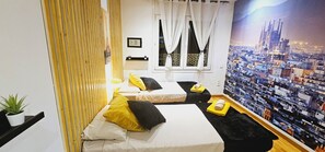3 chambres, fer et planche Ă repasser, Wi-Fi, draps fournis