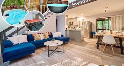 4BD Family Cottage in Pocono Forest W Private Pool & Hot-tub by RedAwning