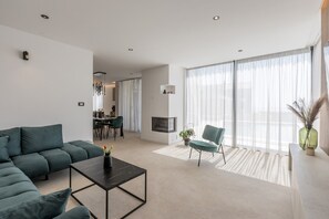 TV, fireplace, stereo