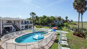 Een verwarmd zwembad