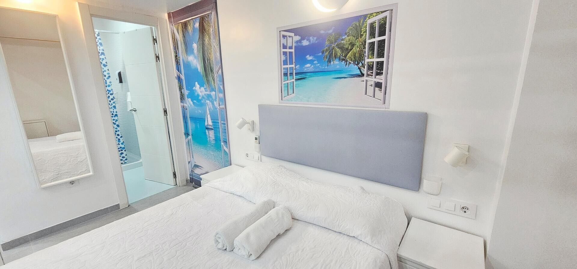 2 bedrooms, iron/ironing board