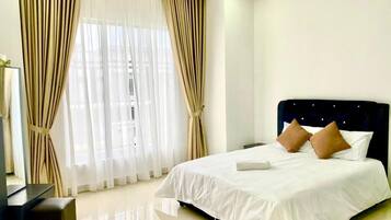 4 soverom, strykejern/-brett, wi-fi og sengetøy