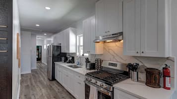 House, Multiple Beds, Patio, Garden View (Cowboy Ranch House) | Private kitchen | Coffee/tea maker