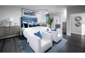 4 bedrooms, iron/ironing board, WiFi, bed sheets