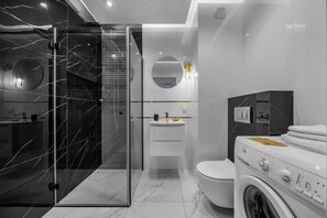 Hair dryer, towels