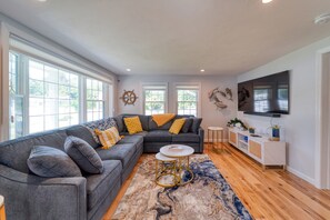 TV connectée, cheminée